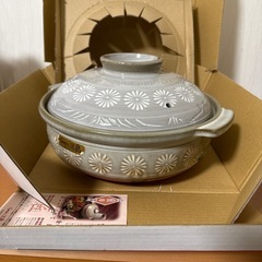 美品 三島 9号土鍋4〜5人用の画像