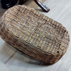持ち手付き 浅めのバスケット 籠 かご カゴ 小物入れ　/TJ-2673 2Fの画像