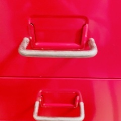 インテリア 引き出し 書類整理棚 赤 レッドの画像