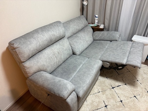 電動リクライニングソファ　3P