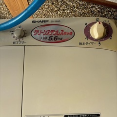 ジャンク品　2007年製シャープ二層式洗濯機の画像