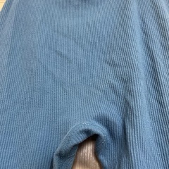 青リブ編みハイウエストレギンス　H&Mの画像