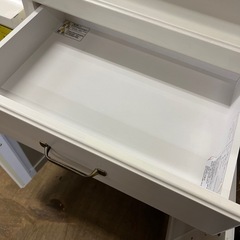 ジャングルジャングル貝塚店　レンジ台　キッチンラック　レンジラック　ウッドトップ　アイボリー　木目　中古　リユース　貝塚市　二色浜の画像