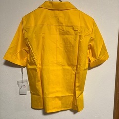 Christian Dior ロゴ刺繍入りイエロー半袖シャツ　Mサイズの画像