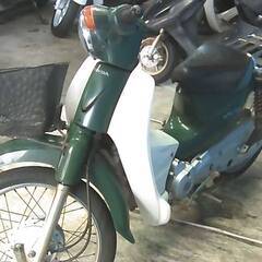 HONDA スーパーカブ110 緑 エンジン始動動画 自賠責保険で乗れます 半額配送キャンペーン 現状渡し諸経費￥0- 横浜 P-Yardの画像