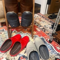 ※売り切れ※こだわりの高級スリッパ＆ラック＆木製靴べらの画像