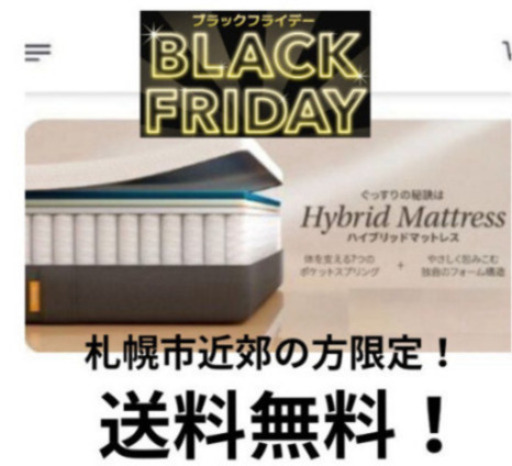 札幌市近郊の方限定！送料無料！エマ・スリープ エマ・ハイブリッドV2