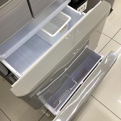 【6ヶ月保証】 5ドア冷蔵庫 SHARP SJ-PW42B-Sの画像