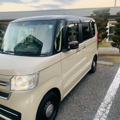 N-BOX★4WD L★令和4年式★2万キロ★車検9年10月★両側パワースラ★2トーン ベージュ＆ブラウンの画像
