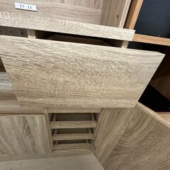 【ジャングルジャングル滋賀草津店】ジモティ来店特価!!　食器棚　ナチュラル　J-2511112の画像