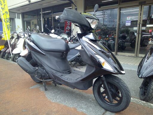 NO.5589　アドレスＶ１２５Ｓ　盗難防止警報アラーム　サイドスタンド　ブラック　☆彡