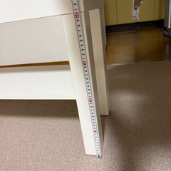 【無料・譲ります】IKEA テレビ台/ローテーブル（ホワイト）の画像