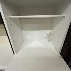 【ジャングルジャングル滋賀草津店】ジモティ来店特価!!　食器棚　ニトリ　ホワイト　J-2511114の画像