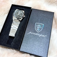 新品未使用品✨メンズ腕時計＊シンプル高級感デザイン／ブラック文字盤の画像