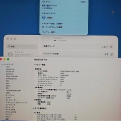 アップル Apple MacBook Pro 16,1 A2141 中古美品 スペースグレイ Core i9 9980HK 64GB 512G Mac OS26.1の画像