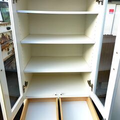 現状特価品 共和産業 2枚扉食器棚 キッチンボード 幅60cm 奥行き43.5cm 高さ180cm キッチンボード モデル フィットの画像