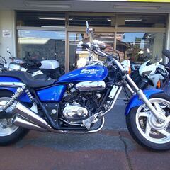 NO.5592　Ｖ－ＴＷＩＮマグナ　マグナ２５０　水冷４サイクルＶツイン２５０ｃｃ　アメリカン　メタリックブルー　☆彡の画像