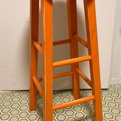 ビンテージチェア　オレンジの画像