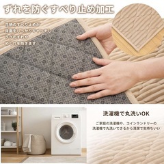 極厚25mmラグマット 100×140   新品
　の画像