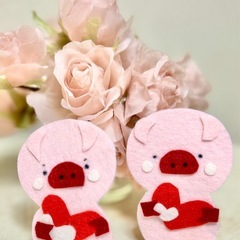 リンゴノ製作所:フェルトで雪だるまのハンドメイドの画像