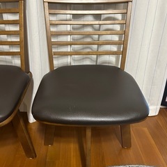 回転式　 ダイニングチェア2脚セットの画像