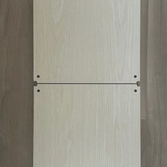 幅42cm　無印良品　 スチールユニットシェルフ用木製追加棚2枚　グレー金具　の画像