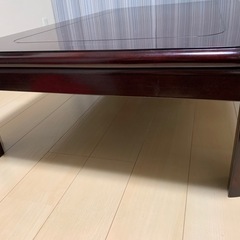 こたつ機能付きテーブル、敷き&掛け布団セットの画像