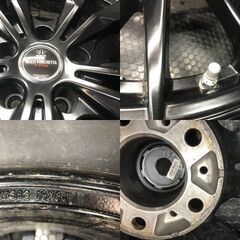 【BS BLIZZAK DM-V2 255/55R19】スタッドレス【LOXARNY マルチフォルケッタ 19インチ 8J5HPCD114.3+38】23年製 バリ溝 レクサスRX等 STL086の画像