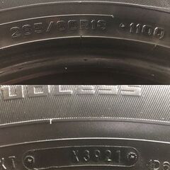DUNLOP WINTER MAXX SJ8+ 265/60R18 18インチ スタッドレス 4本 21年製 バリ溝 ランクルプラド パジェロ ハイラックス　(STF075)の画像
