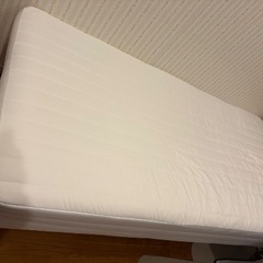 美品☆無印良品 脚付マットレス ポケットコイル シングルの画像