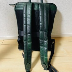 JOYA レザーリュック　グリーンの画像