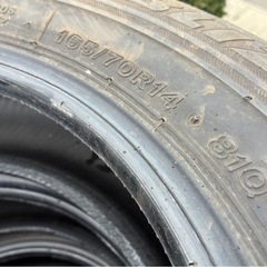  冬4本165/70R14 81Q ブリヂストンBS ブリザックVRX 倉庫保管 ゴム質良 ミゾ多 の画像