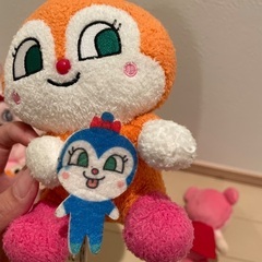 アンパンマン　ドキンちゃん　アカチャンマン　レアチーズちゃん　ぬいぐるみの画像