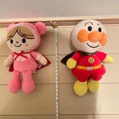 アンパンマン　ドキンちゃん　アカチャンマン　レアチーズちゃん　ぬいぐるみの画像