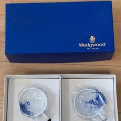 Wedgwood Susie Cooper Glen Mist ペアティーカップの画像