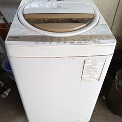 ２０２２年製　洗濯機　6ｋｇ　屋外屋根下にて使用　TOSHIBA　　の画像
