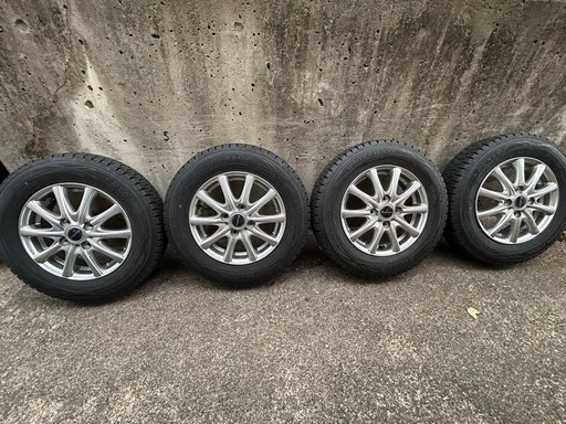 スタッドレスタイヤ DUNLOP WINTER MAXX WM01 145/80R13＆アルミ