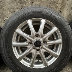 スタッドレスタイヤ DUNLOP WINTER MAXX WM01 145/80R13＆アルミホイール ４本セットの画像