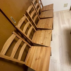 ［商談中］ダイニングテーブルとチェア5脚の画像