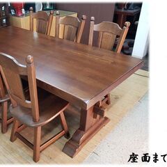 K27　美品　オランダ製 ダッチ　カントリー ダイニング７点セットの画像