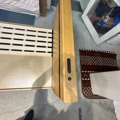 配達可【シングルベッド】クリーニング済【管理番号12711】金の画像