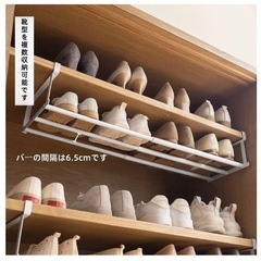 吊り下げ型 シューズラック 3つセットの画像