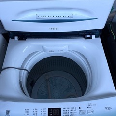 ハイアール洗濯機2022年製の画像