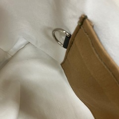 【ハンドメイド】帆布トートバッグ 肩がけ ベージュ 1128 新品未使用 の画像