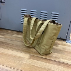 【ハンドメイド】帆布トートバッグ 肩がけ ベージュ 1128 新品未使用 の画像