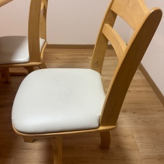 【木製ダイニングセット】テーブル＋椅子4脚／大切に使ってきました／幅120cmの画像