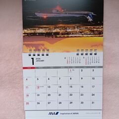 ANA 卓上カレンダー 2026の画像