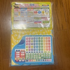 新品未使用品 電車タブレット　あいうえお　ABC　の画像