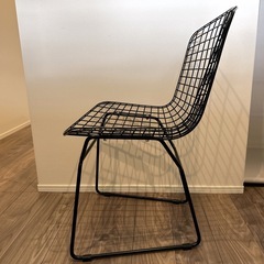 ハリー・ベルトイア　ワイヤーチェア リプロダクト 2脚セット ブラックの画像