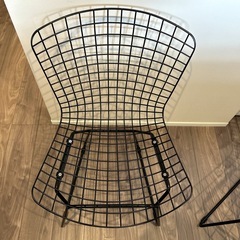 ハリー・ベルトイア　ワイヤーチェア リプロダクト 2脚セット ブラックの画像